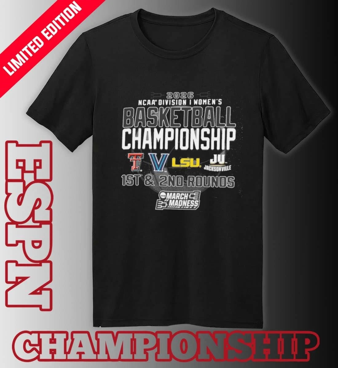 Official 1st, 2nd Rounds 2026 NCAA DI Women’s Basketball Championship – Baton Rouge, LA Shirt
