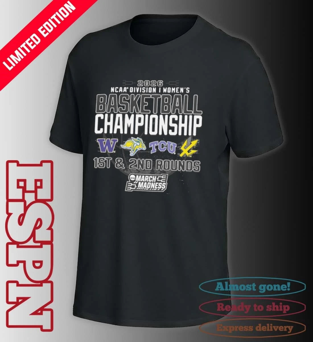 Official 1st, 2nd Rounds 2026 NCAA DI Women’s Basketball Championship – Fort Worth, TX Shirt