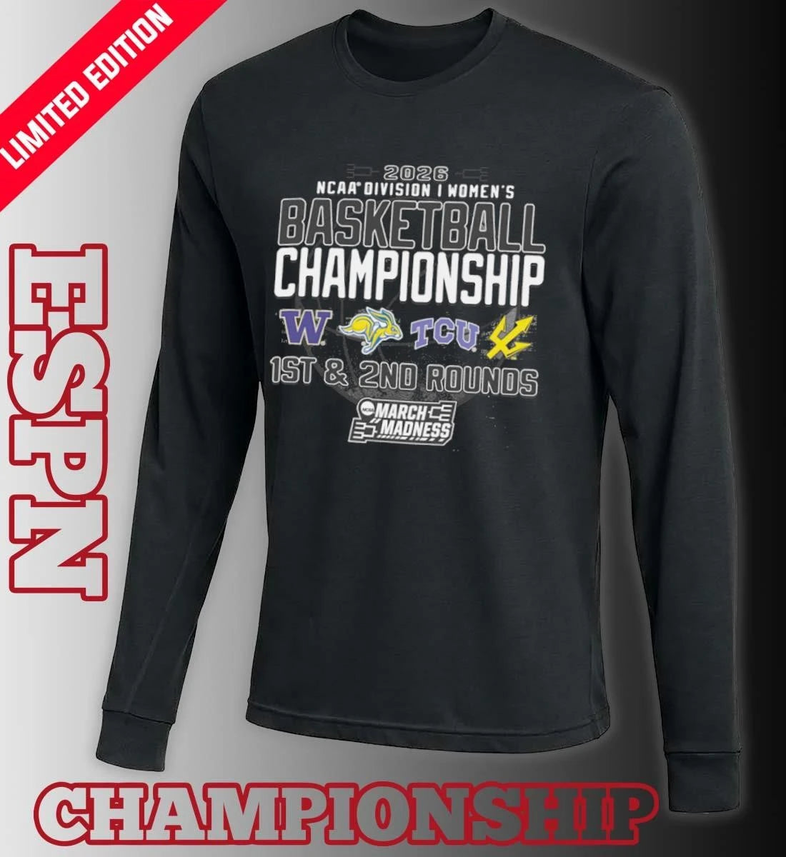 Official 1st, 2nd Rounds 2026 NCAA DI Women’s Basketball Championship – Fort Worth, TX Shirt