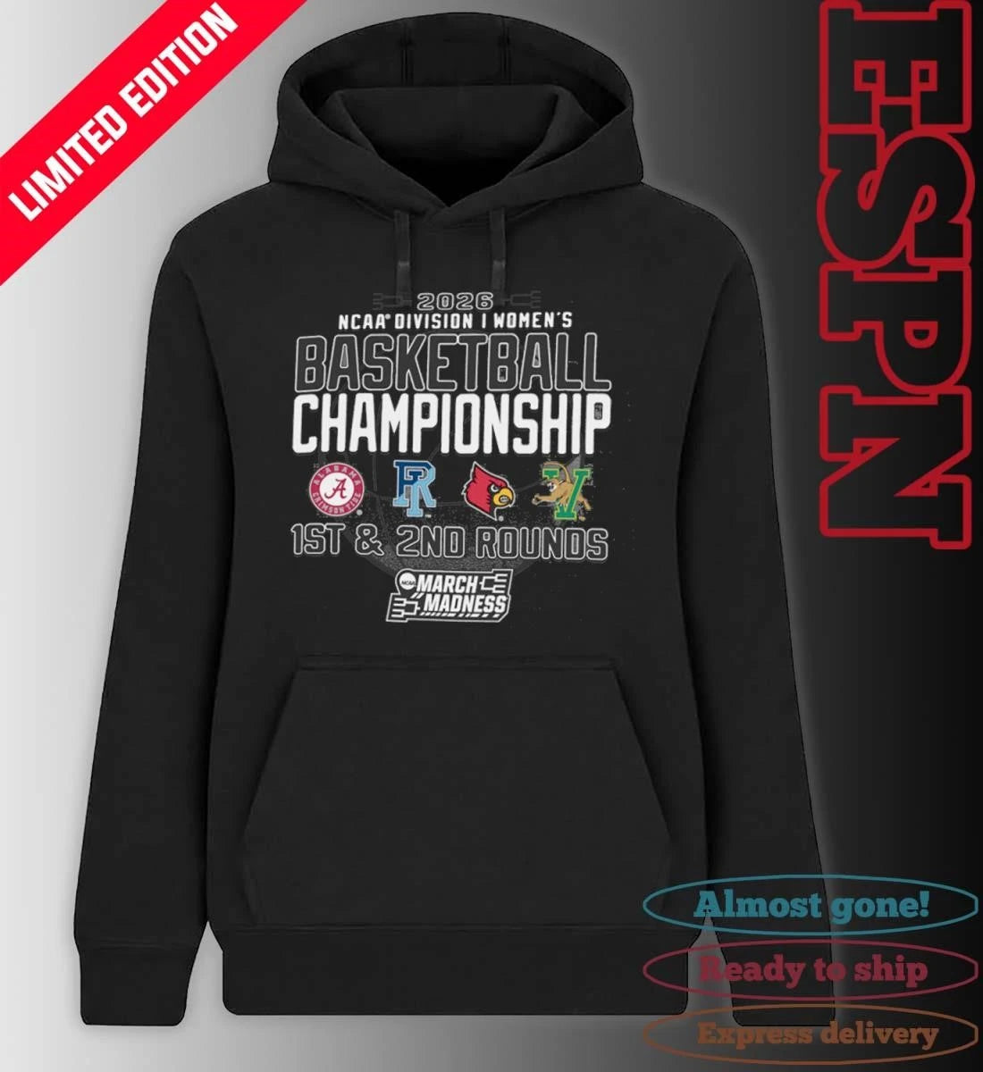 Official 1st, 2nd Rounds 2026 NCAA DI Women’s Basketball Championship – Louisville, KY Shirt