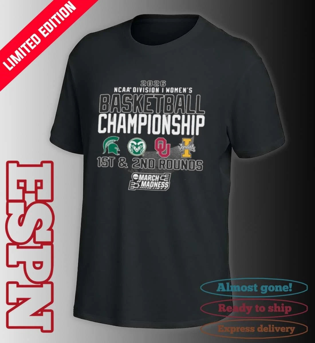 Official 1st, 2nd Rounds 2026 NCAA DI Women’s Basketball Championship – Norman, OK Shirt
