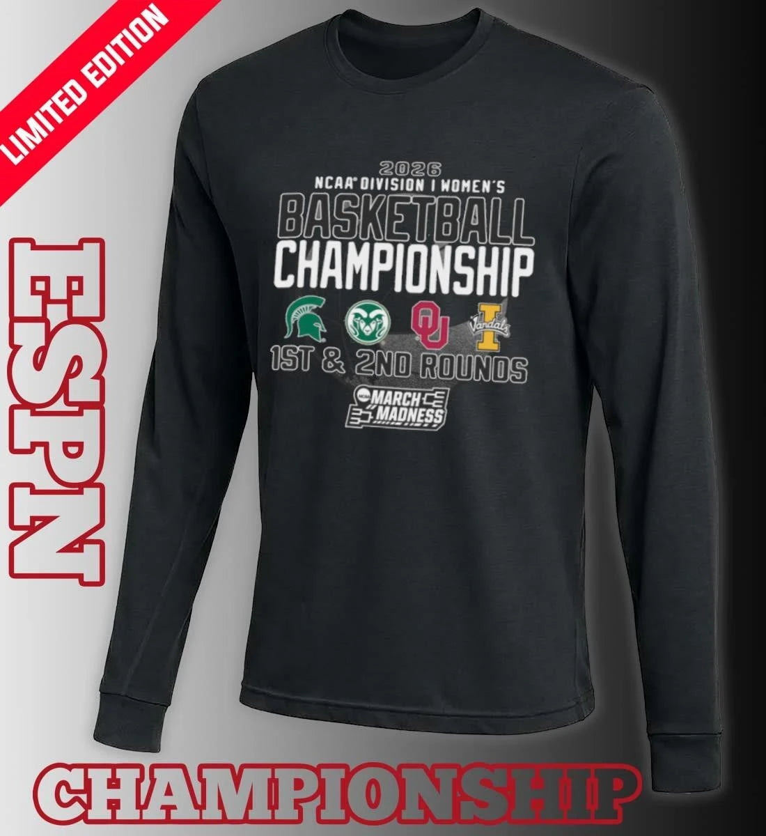 Official 1st, 2nd Rounds 2026 NCAA DI Women’s Basketball Championship – Norman, OK Shirt