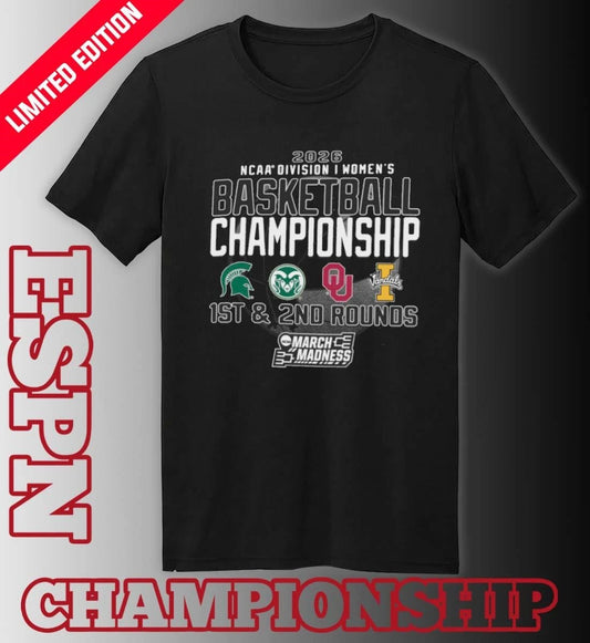 Official 1st, 2nd Rounds 2026 NCAA DI Women’s Basketball Championship – Norman, OK Shirt
