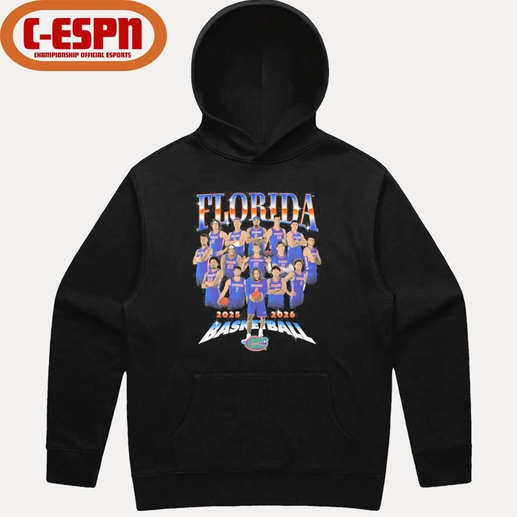 Official 2025-2026 Florida Men’s Basketball Team Shirt