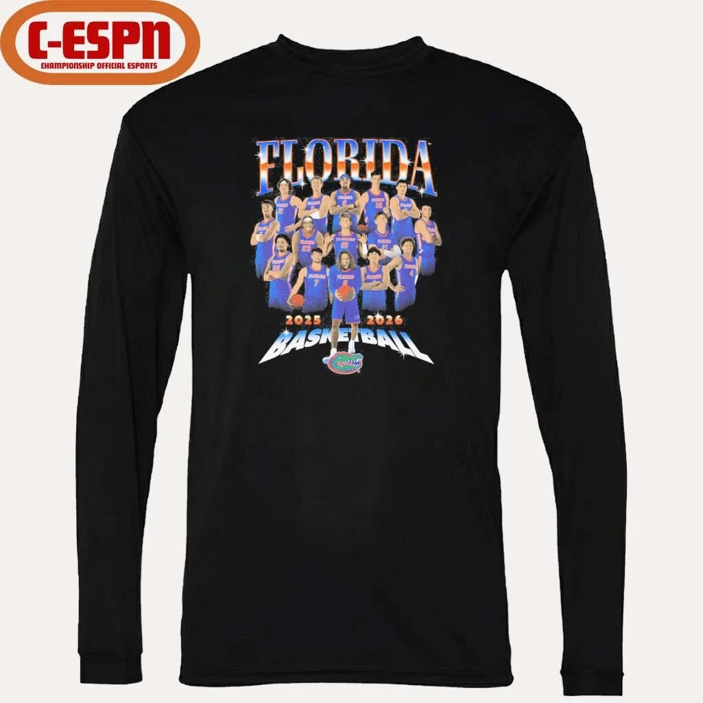 Official 2025-2026 Florida Men’s Basketball Team Shirt