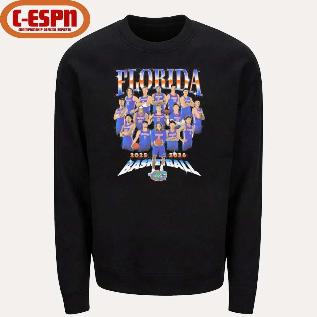 Official 2025-2026 Florida Men’s Basketball Team Shirt