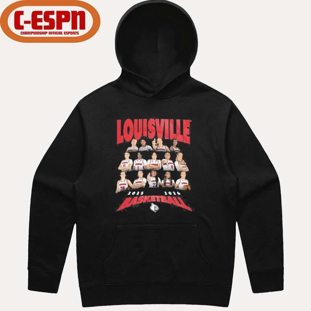 Official 2025-2026 Louisville Women’s Basketball Team Shirt