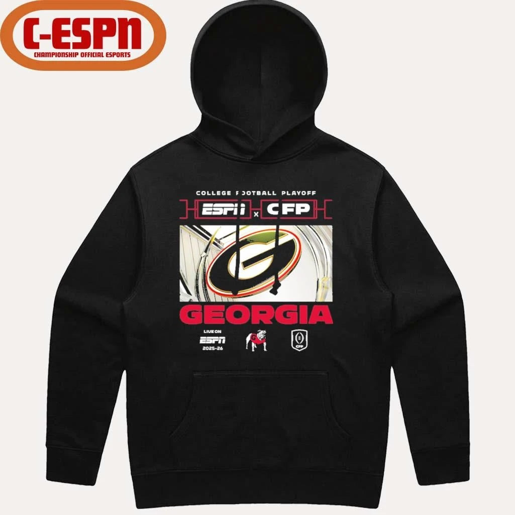 Official 2025-26 CFP Georgia Bulldogs Window Shirt