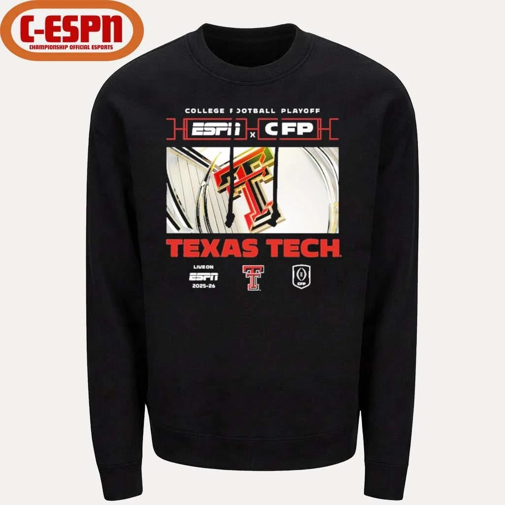Official 2025-26 CFP Texas Tech Red Raiders Window Shirt