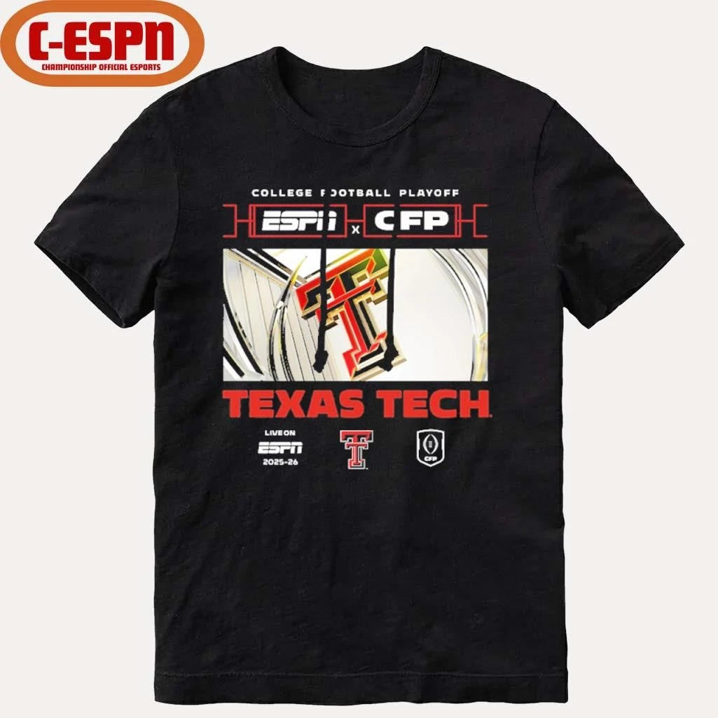 Official 2025-26 CFP Texas Tech Red Raiders Window Shirt