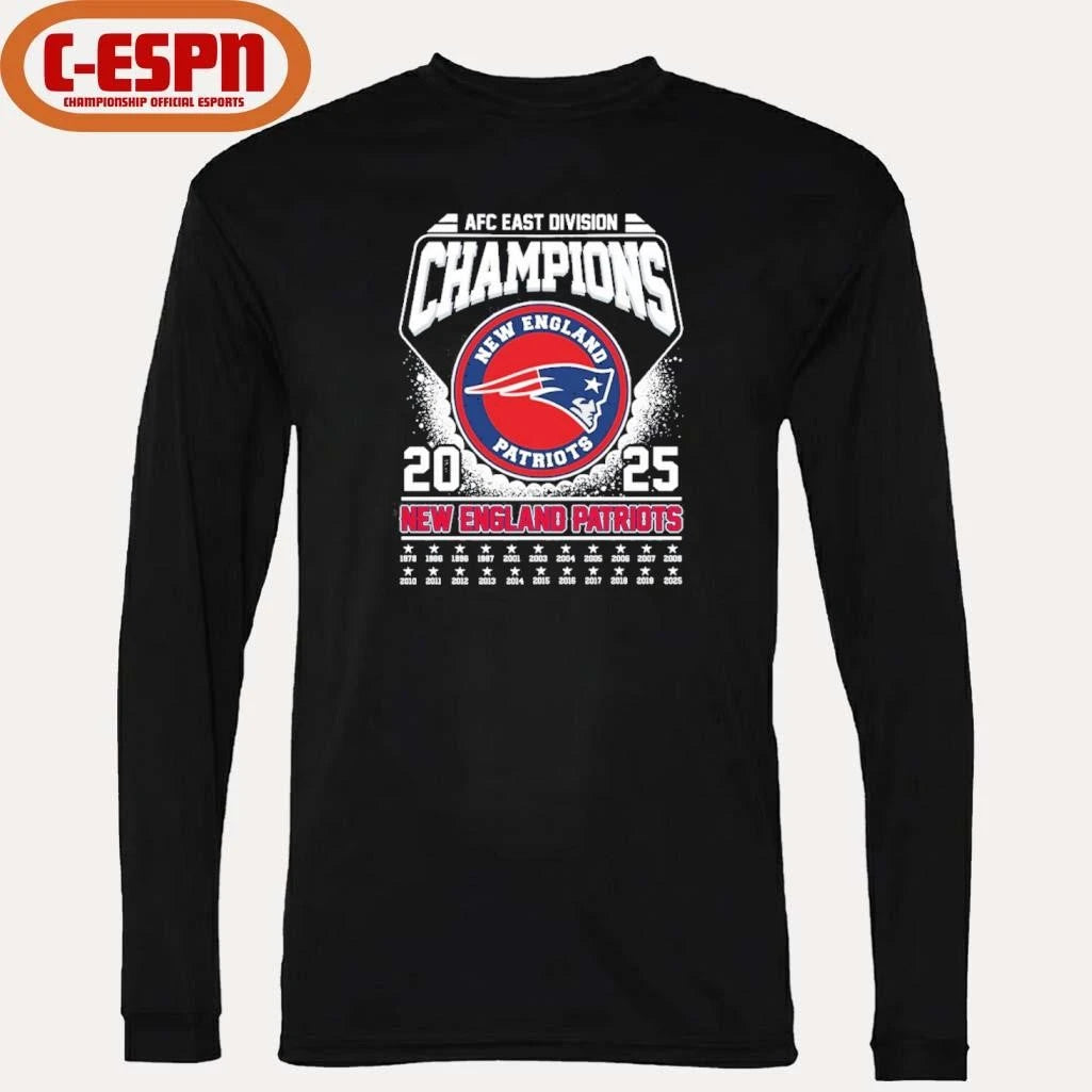 Official 2025 AFC Champions NE Patriots Shirt