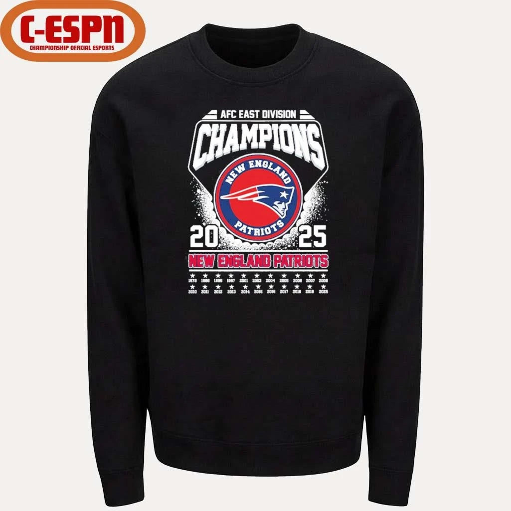 Official 2025 AFC Champions NE Patriots Shirt