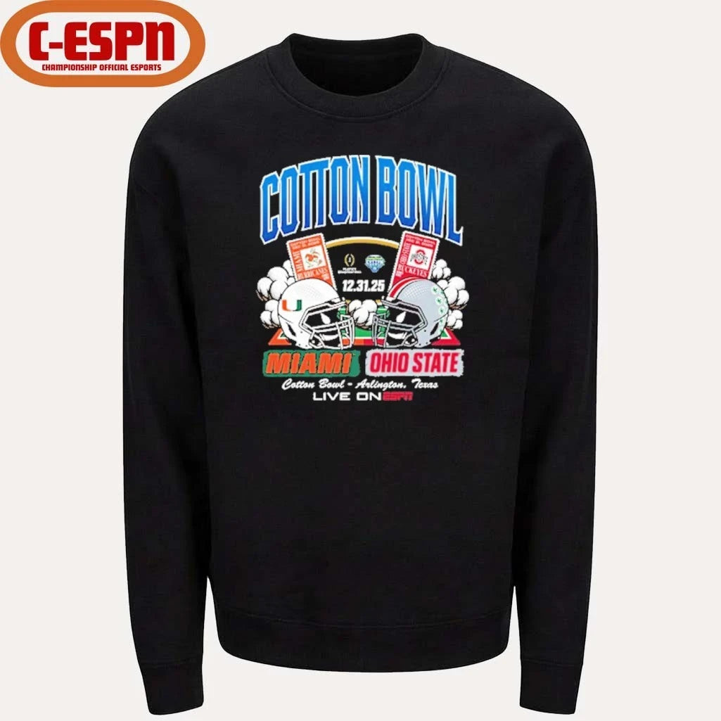 Official 2025 Cotton Bowl Head to Head Shirt