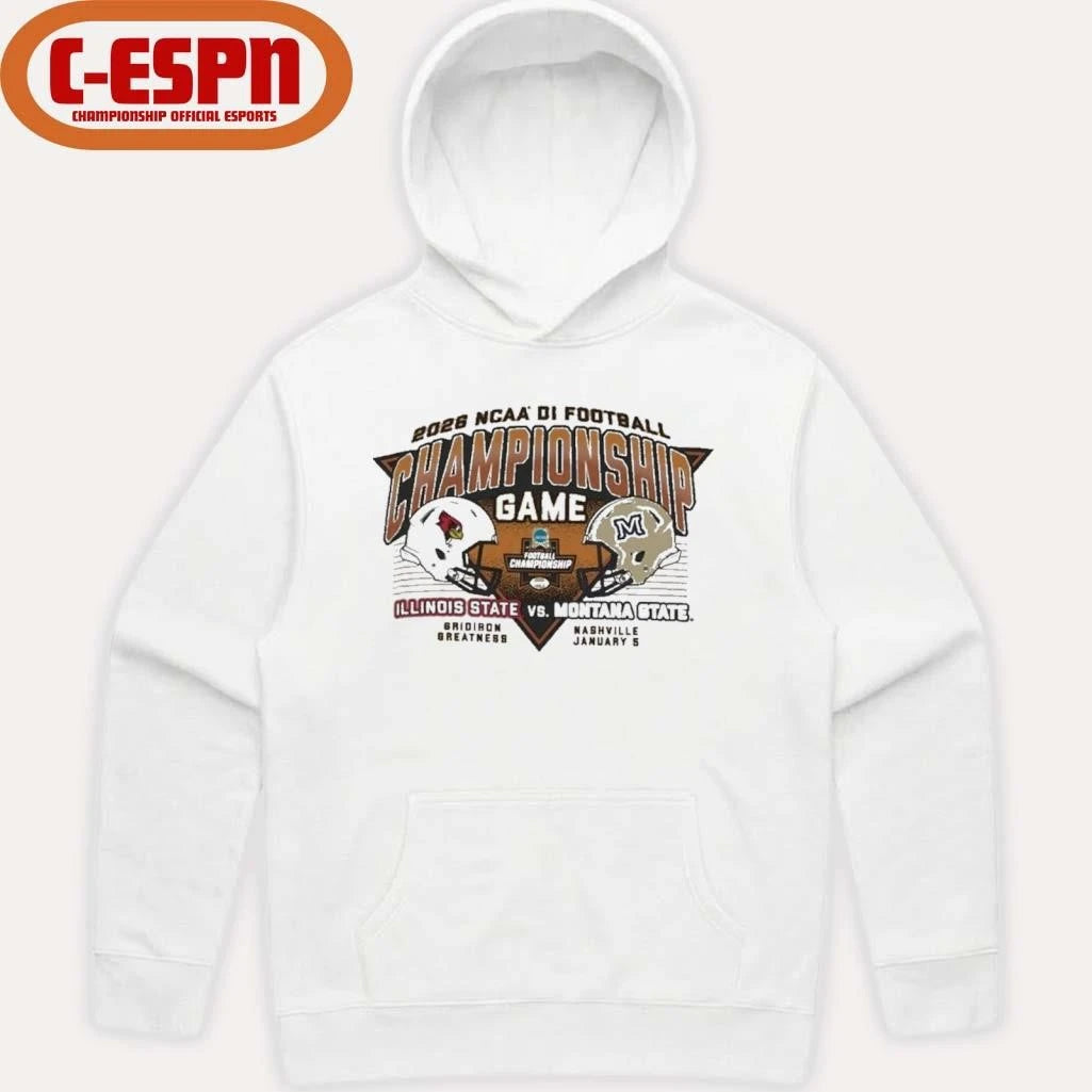 Official 2025 DI Football Championship Shirt Illinois State Vs Montana State