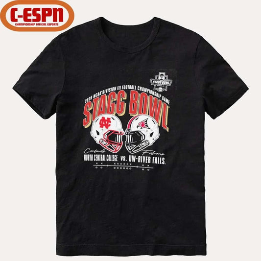Official 2025 NCAA DIII Stagg Bowl North Central College Vs UW-River Falls Matchup Shirt