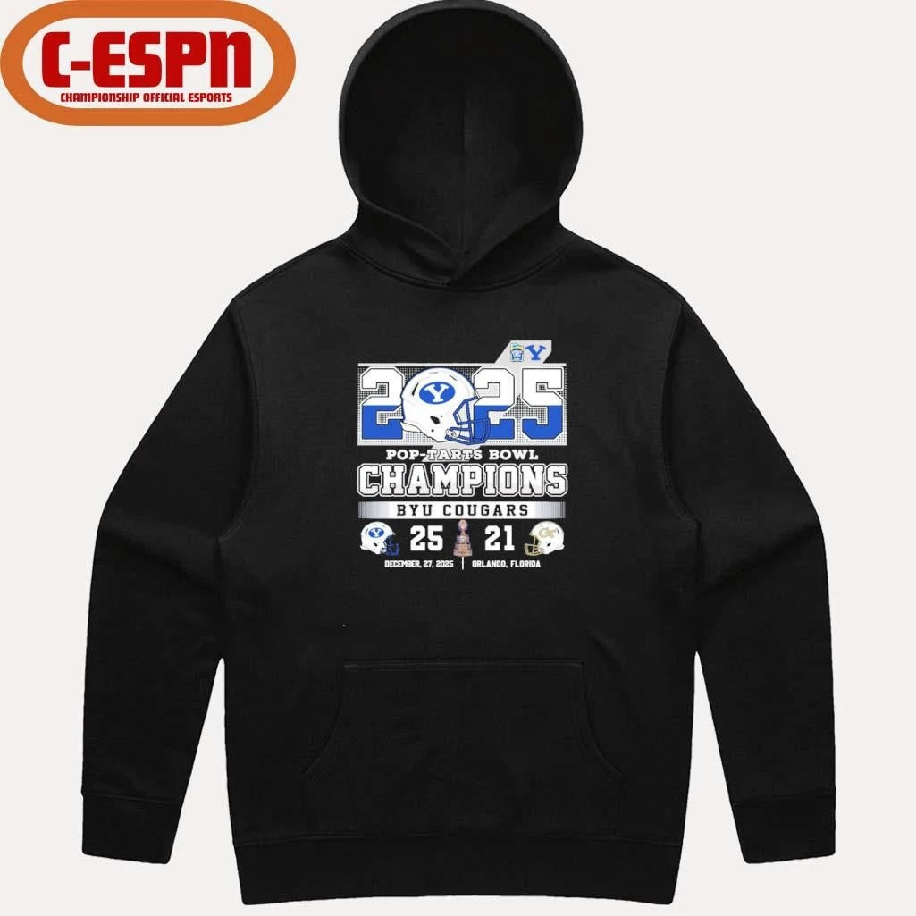 Official 2025 Pop-Tarts Bowl Champions BYU Cougars 25-21 Georgia Tech Shirt