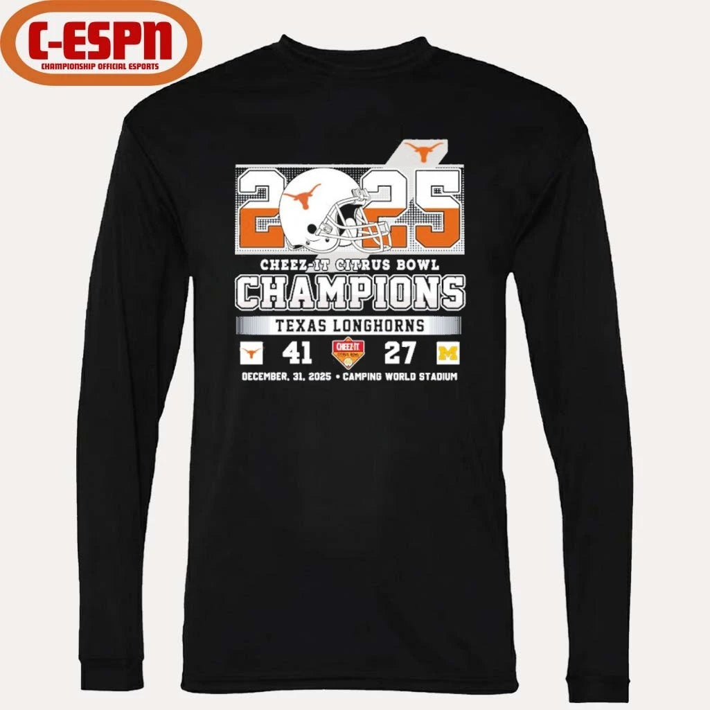 Official 2025 Texas Citrus Bowl Score Champions 41-24 Michigan Shirt