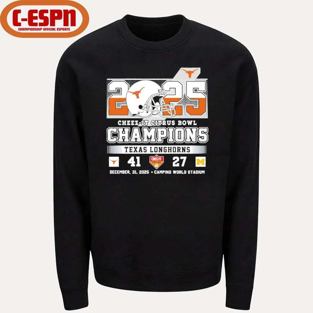 Official 2025 Texas Citrus Bowl Score Champions 41-24 Michigan Shirt