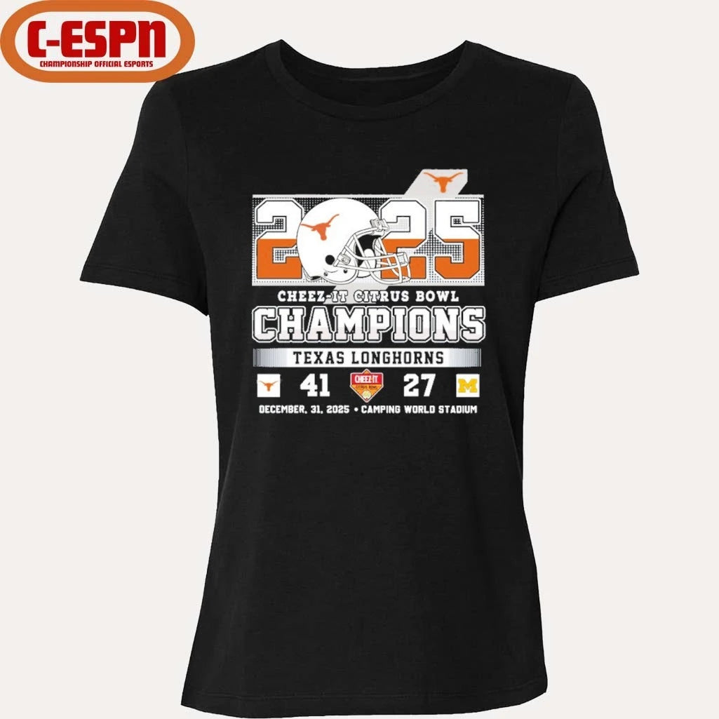 Official 2025 Texas Citrus Bowl Score Champions 41-24 Michigan Shirt
