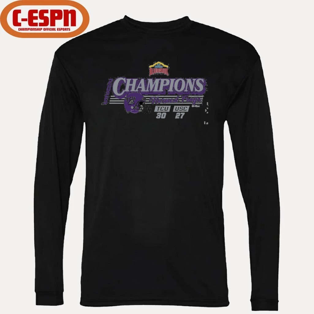 Official 2025 Valero Alamo Bowl TCU CHAMPS SCORE Shirt