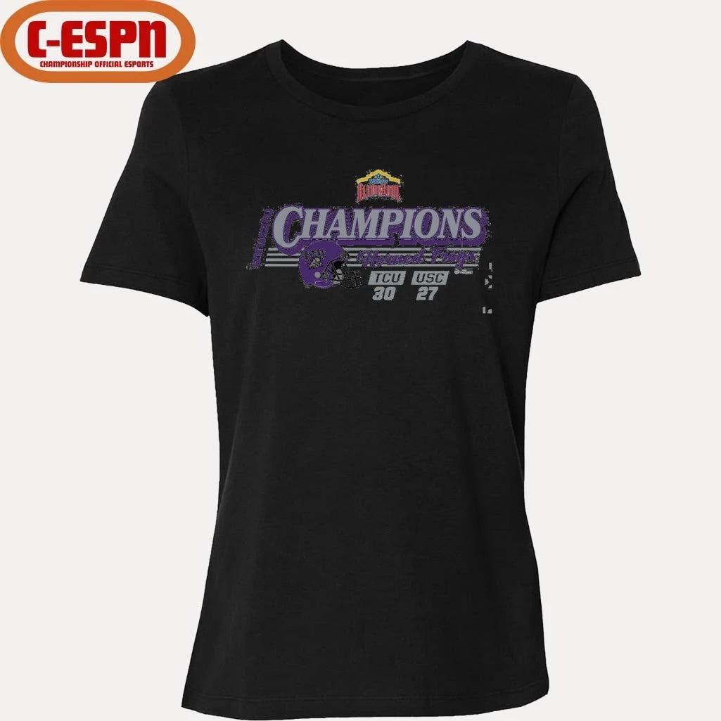 Official 2025 Valero Alamo Bowl TCU CHAMPS SCORE Shirt