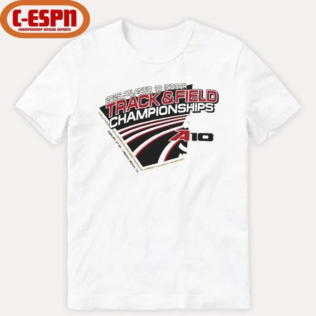 Official 2026 A-10 Indoor Track &amp; Field Championship T-Shirt