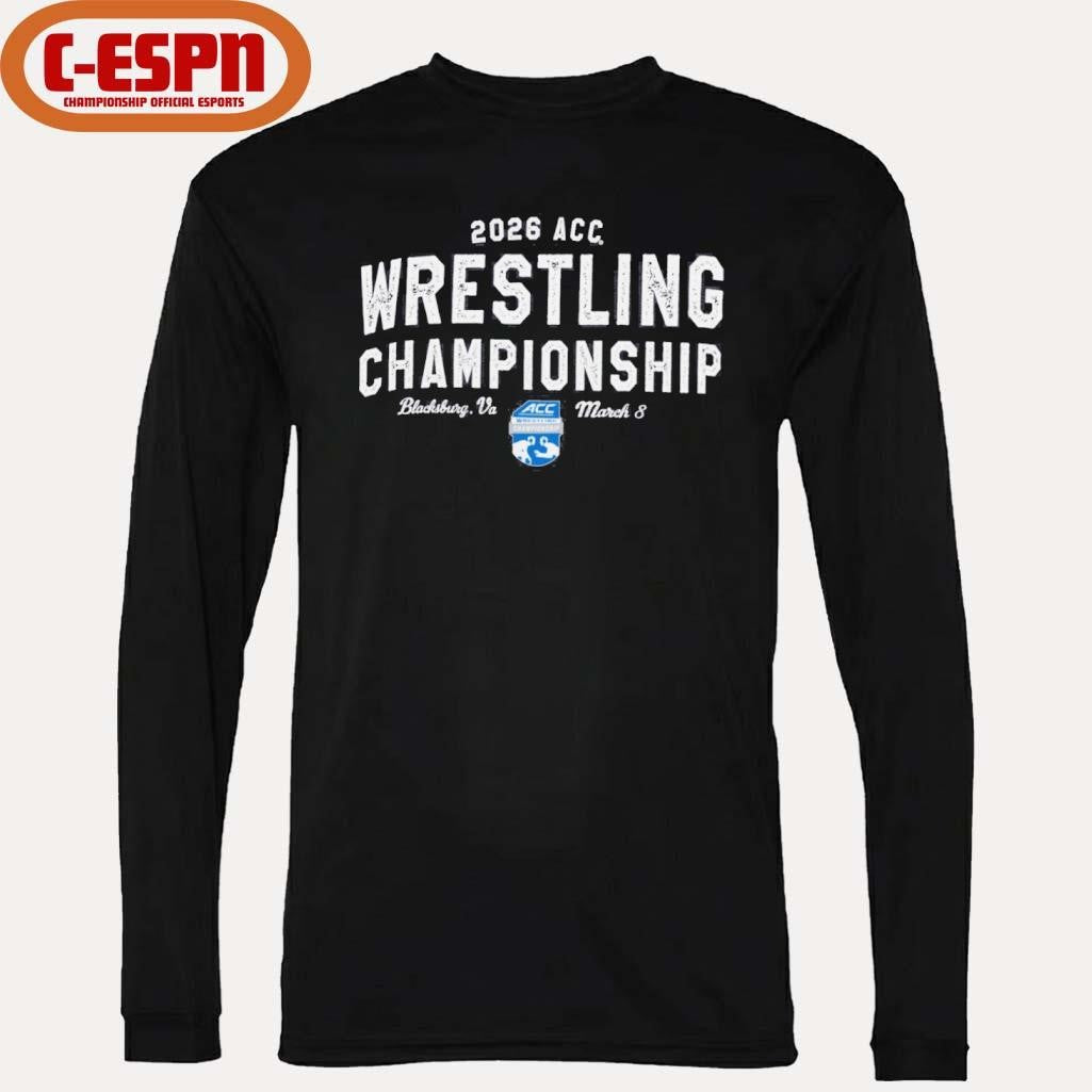 Official 2026 ACC Wrestling Championships T-Shirt