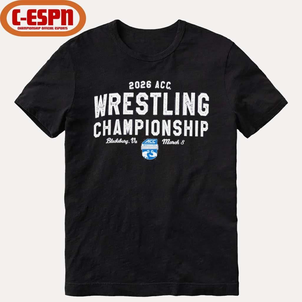Official 2026 ACC Wrestling Championships T-Shirt
