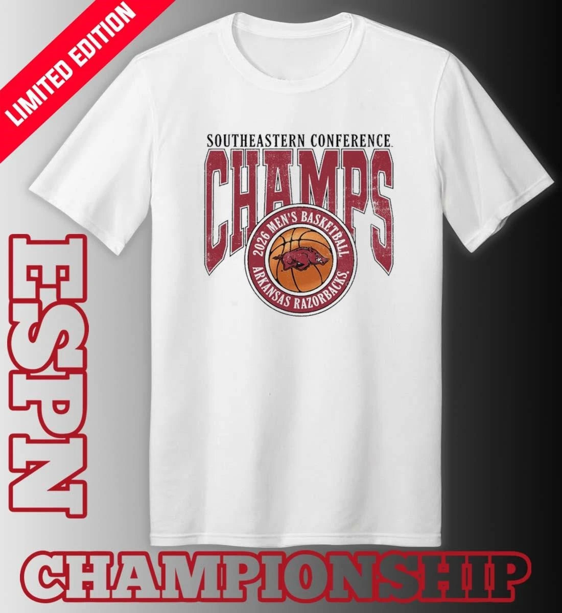 Official 2026 Arkansas SEC Champs T-Shirt
