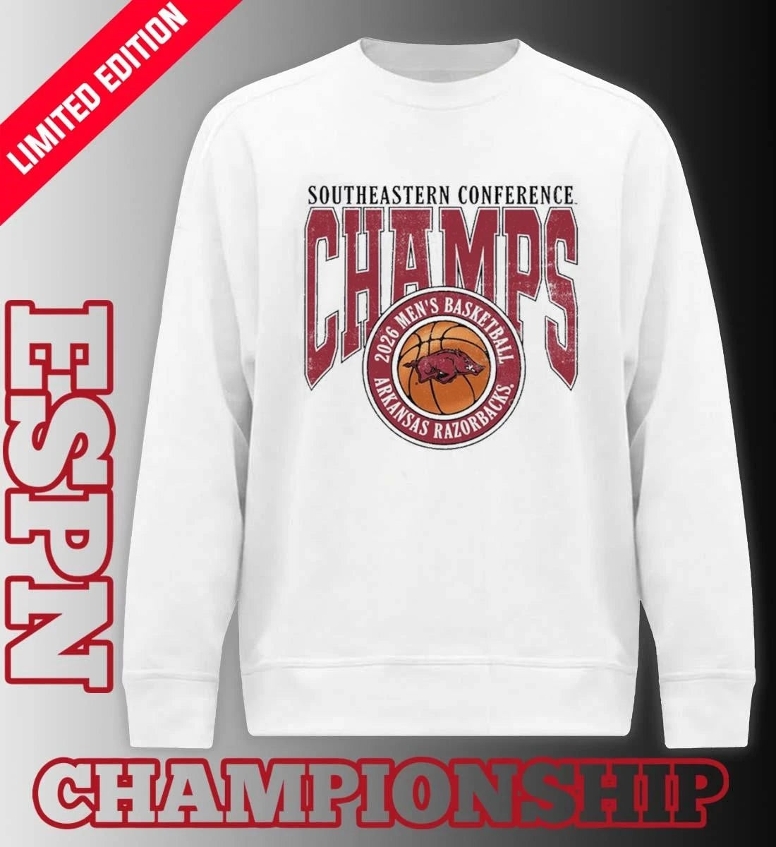 Official 2026 Arkansas SEC Champs T-Shirt