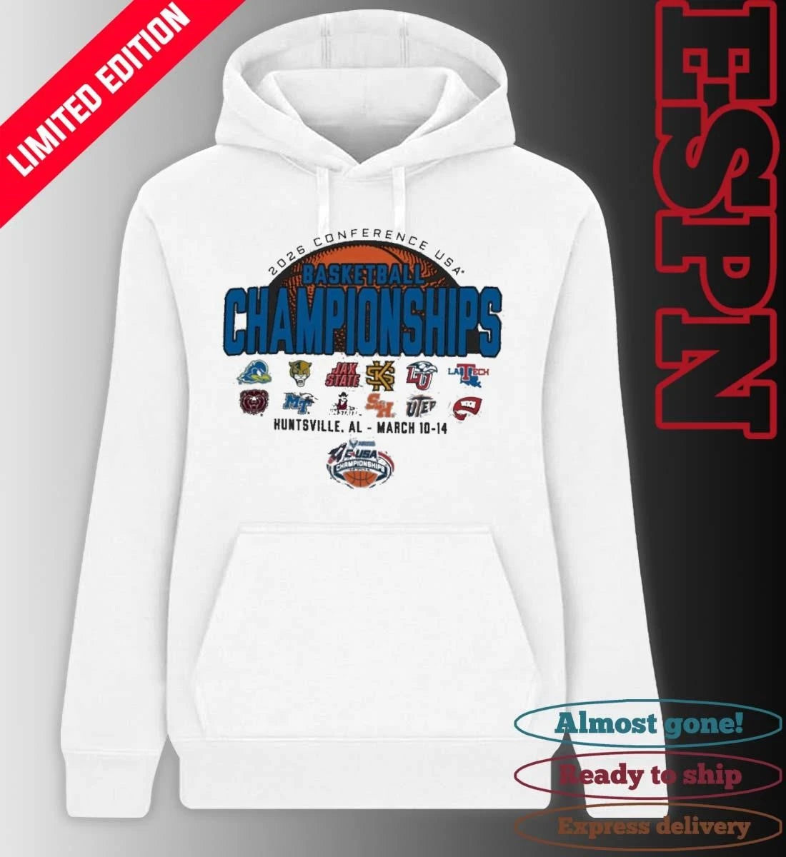 Official 2026 C-USA Basketball Championship – Huntsville, AL Shirt