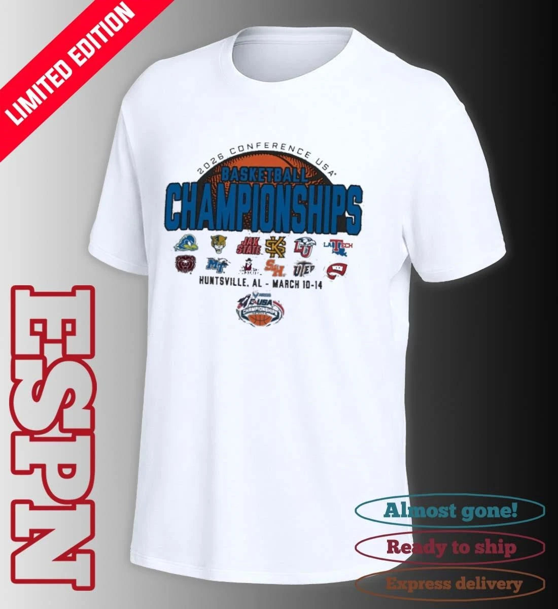 Official 2026 C-USA Basketball Championship – Huntsville, AL Shirt