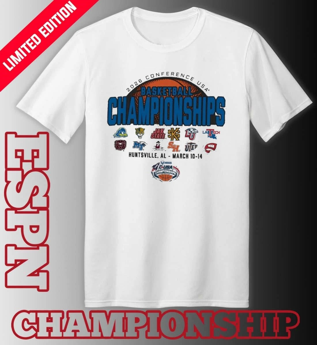 Official 2026 C-USA Basketball Championship – Huntsville, AL Shirt