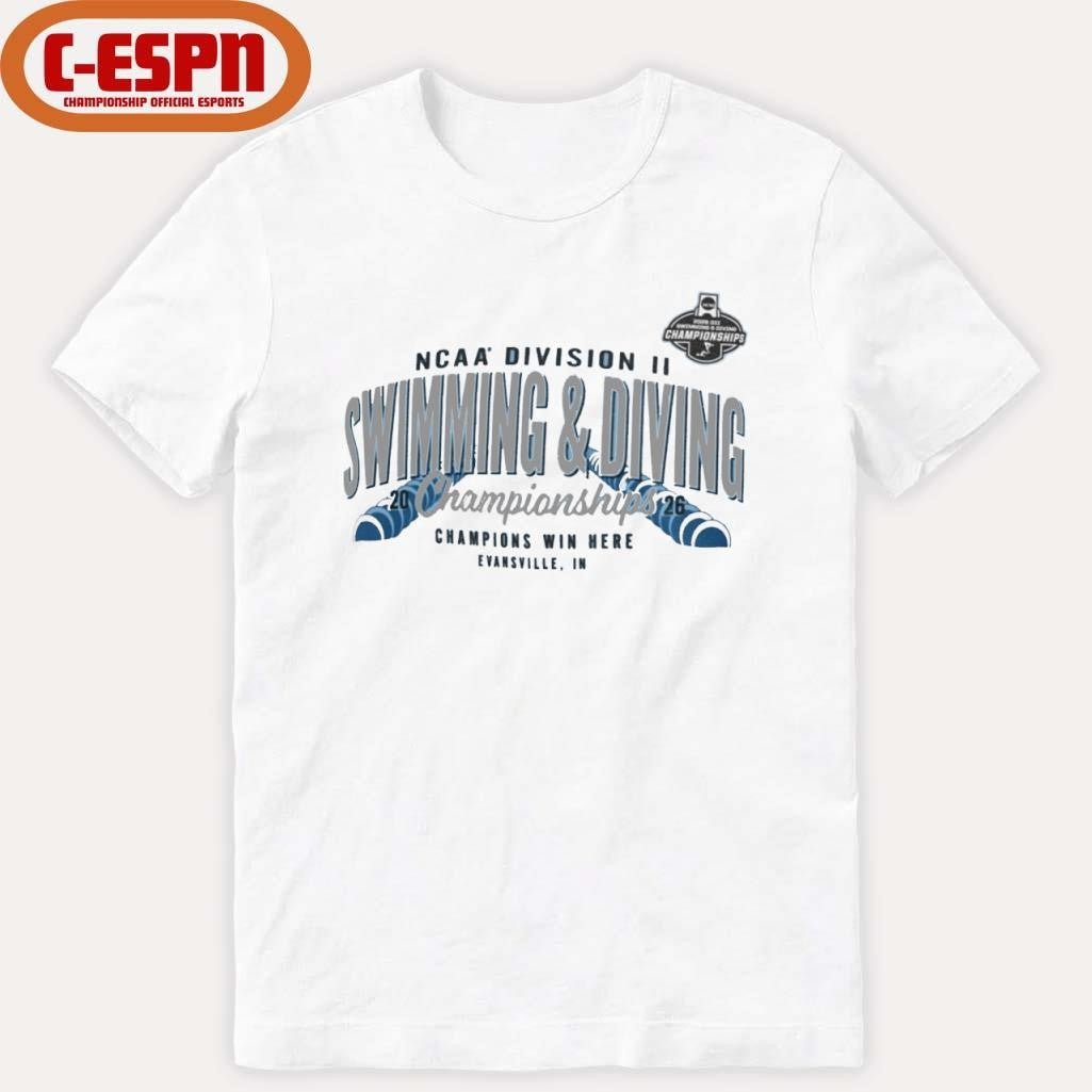 Official 2026 Division II Swimming &amp; Diving Championships Shirt