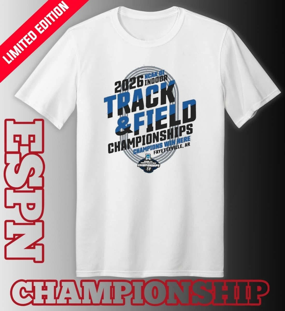 Official 2026 NCAA DI Indoor Track &amp; Field Championships T-Shirt