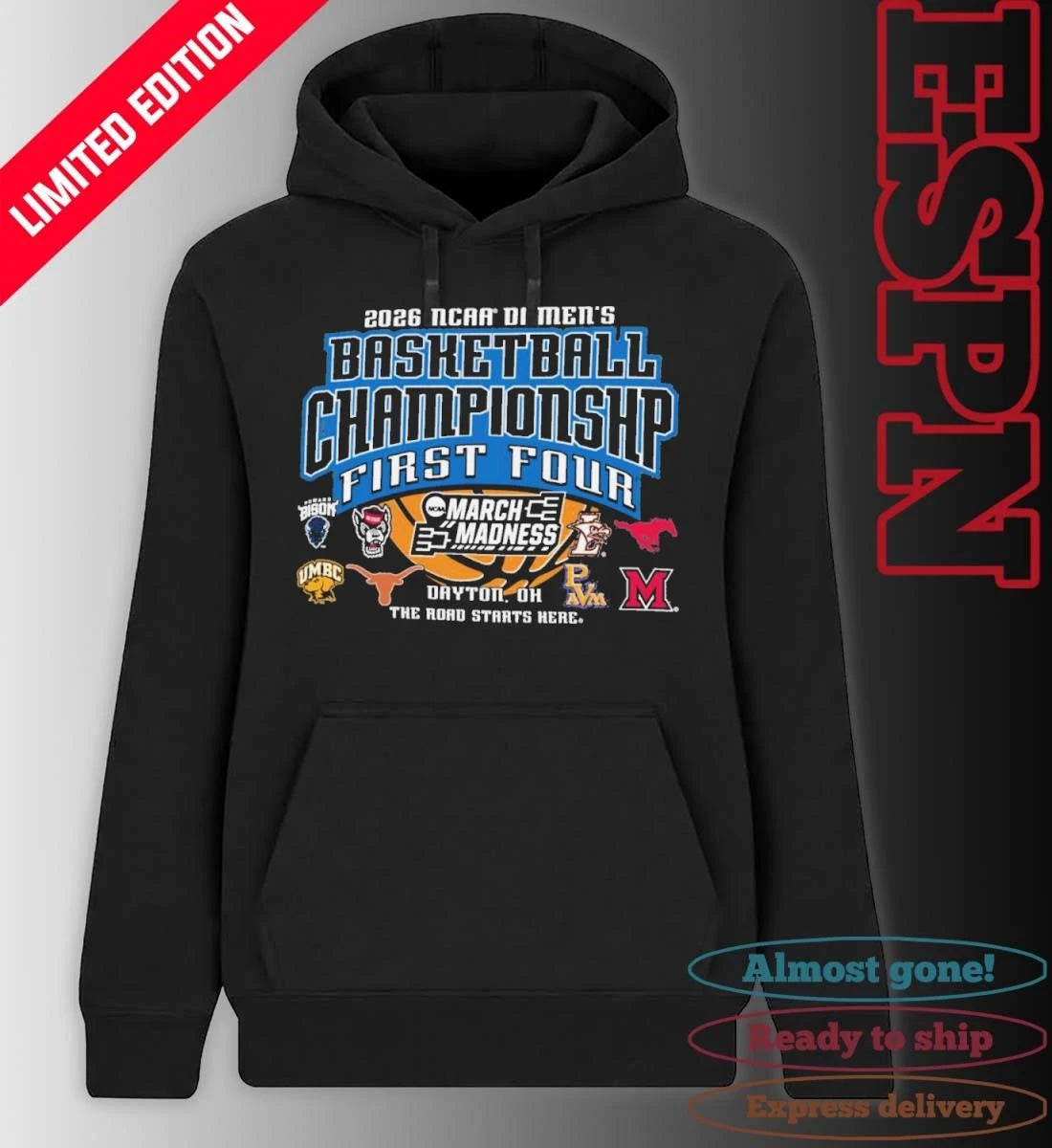 Official 2026 NCAA DI Men’s Basketball Championship – First Four Shirt