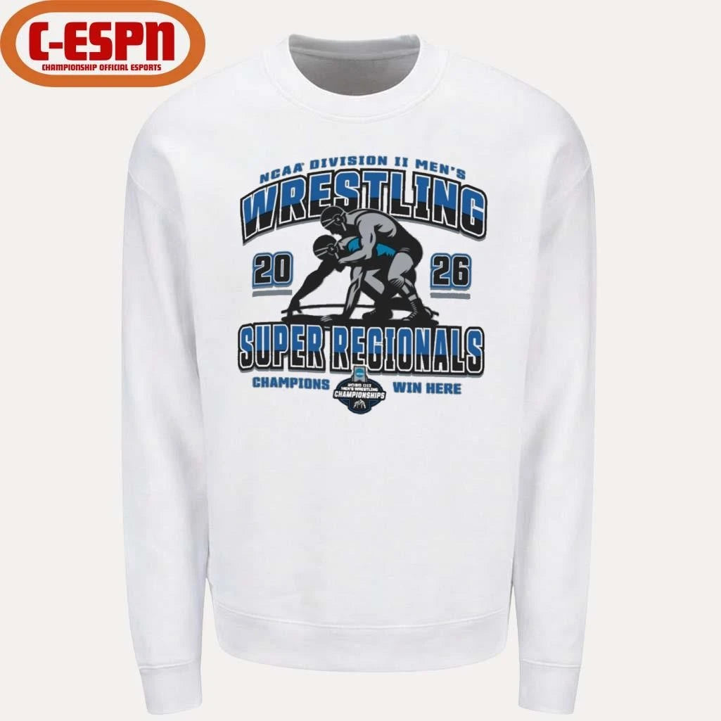 Official 2026 NCAA DII Wrestling Super Regionals T-Shirt