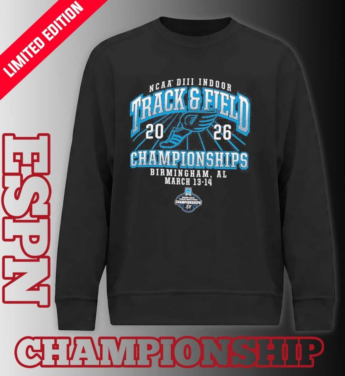 Official 2026 NCAA DIII Indoor Track &amp; Field Championships – Birmingham, AL Shirt