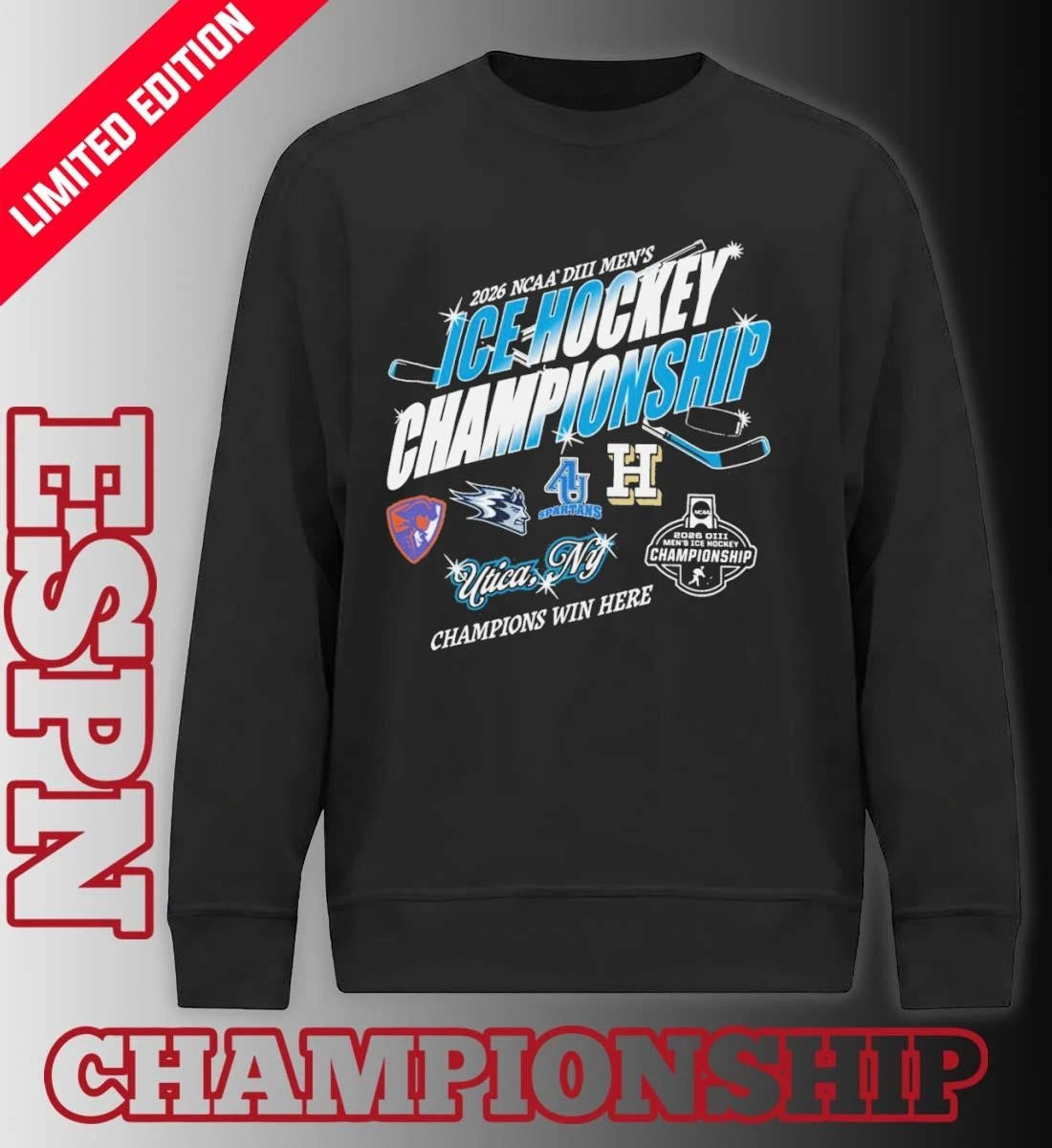 Official 2026 NCAA DIII Men’s Ice Hockey Championship – Semifinals Shirt