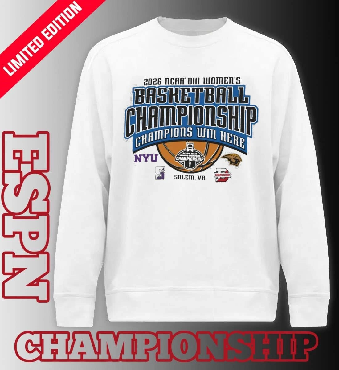 Official 2026 NCAA DIII Women’s Basketball Championship – Final Four T-Shirt