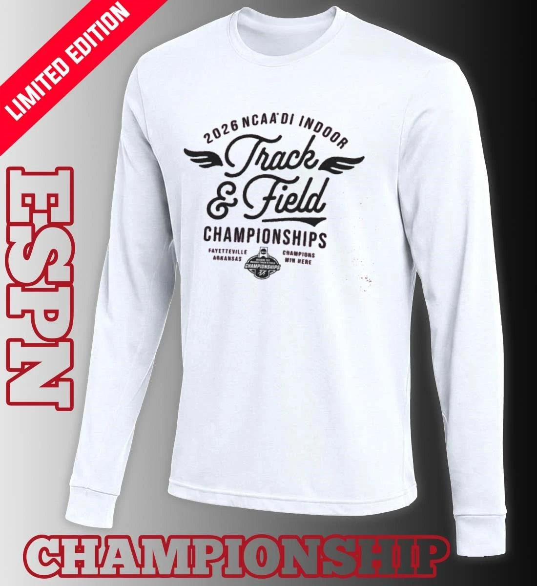 Official 2026 NCAA Division I Indoor Track &amp; Field Final Shirt