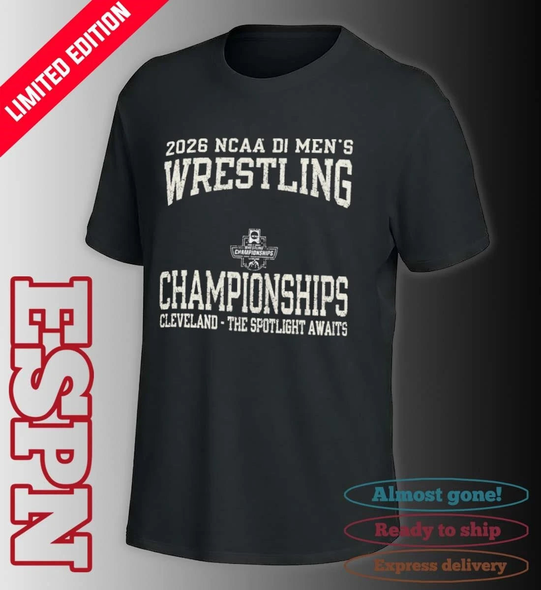 Official 2026 NCAA Division I Wrestling Championships – Cleveland Shirt