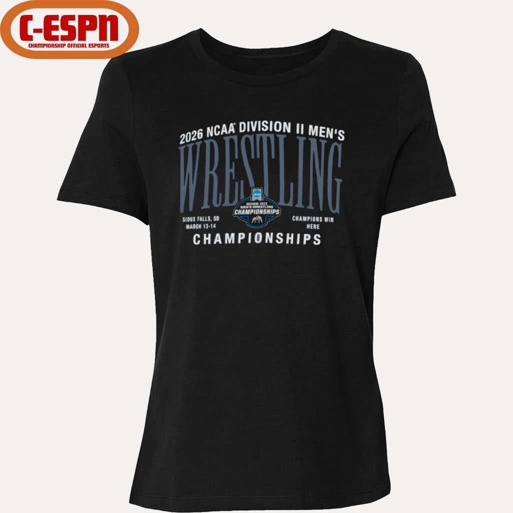 Official 2026 NCAA Division II Men’s Wrestling Championships Sioux Falls, SD T-Shirt