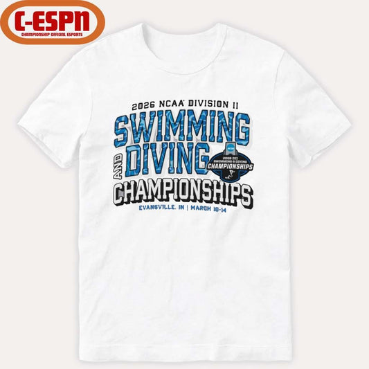 Official 2026 NCAA Division II Swimming &amp; Diving Championships March 10-14 Shirt