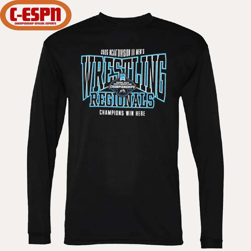 Official 2026 NCAA Division III Men’s Wrestling Regionals Shirt