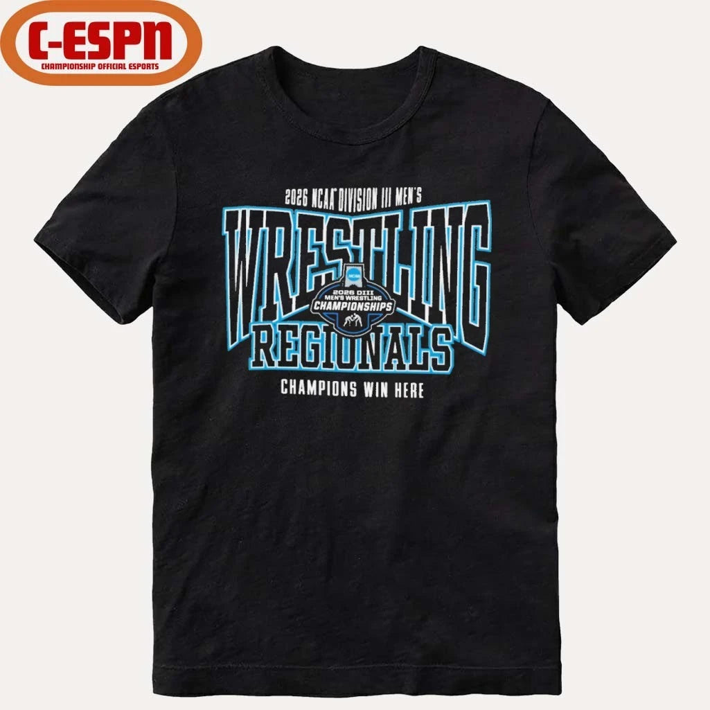 Official 2026 NCAA Division III Men’s Wrestling Regionals Shirt