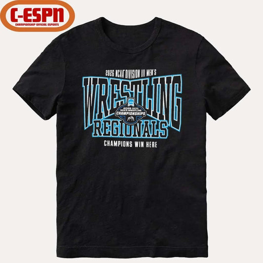 Official 2026 NCAA Division III Men’s Wrestling Regionals Shirt