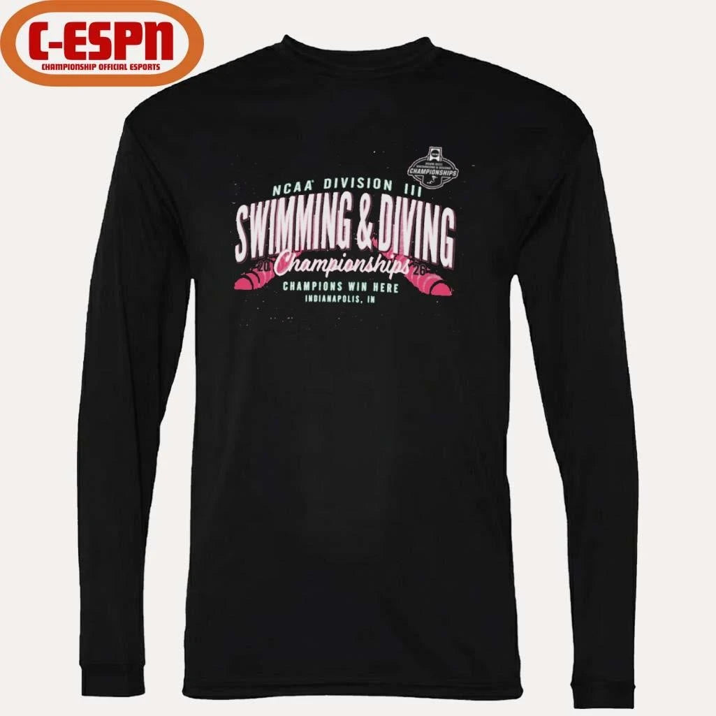 Official 2026 NCAA Division III Swimming &amp; Diving Championships T-Shirt