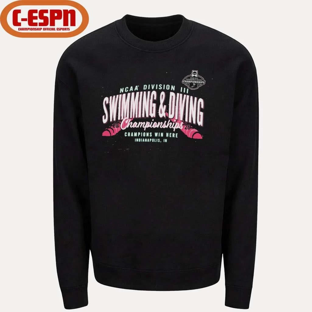 Official 2026 NCAA Division III Swimming &amp; Diving Championships T-Shirt