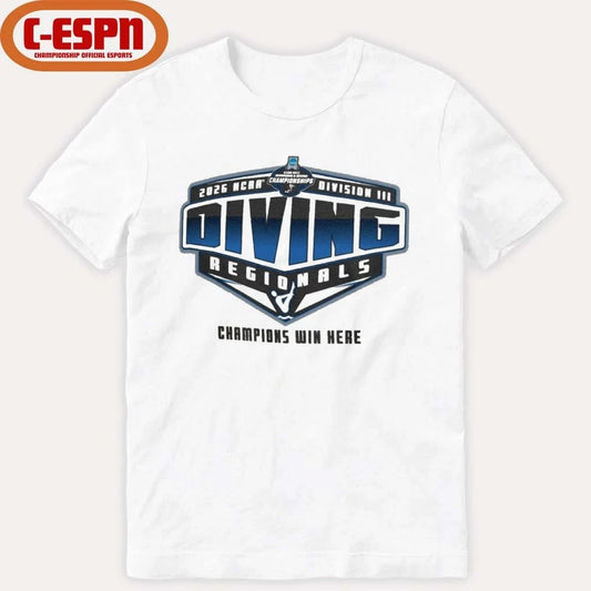 Official 2026 NCAA Division III Swimming &amp; Diving Regionals Shirt